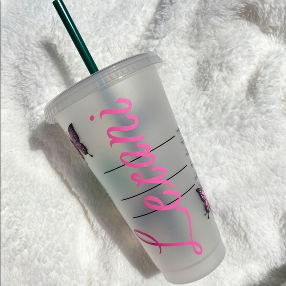 Customizable Butterfly Starbucks Cold Cup - Picture 5 of 16